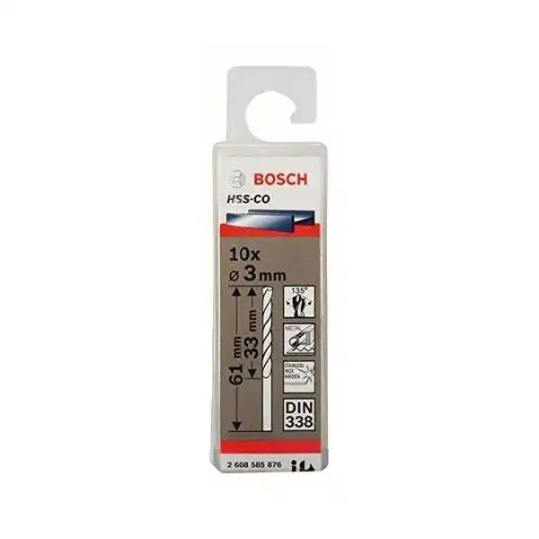 FORET METAL 3MM HSS-CO 10P BOSCH