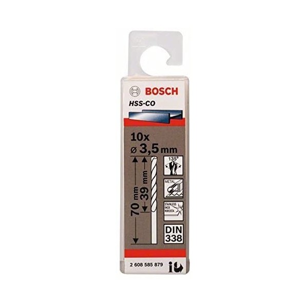 FORET METAL 3.5MM HSS-CO 10P BOSCH