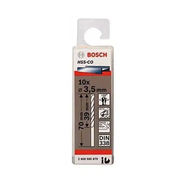FORET METAL 3.5MM HSS-CO 10P BOSCH