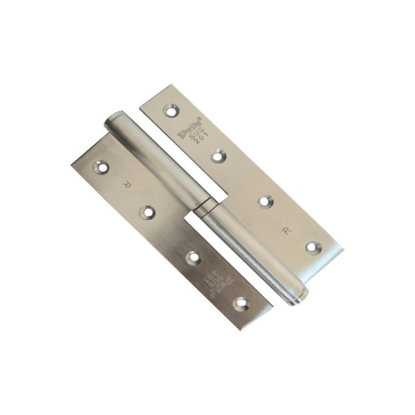 LOT DE 2 PAUMELLES DROITES 140*55*2.5MM SATINÉ DELIA