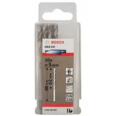 FORET METAL 5MM HSS-CO 10PIECES BOSCH
