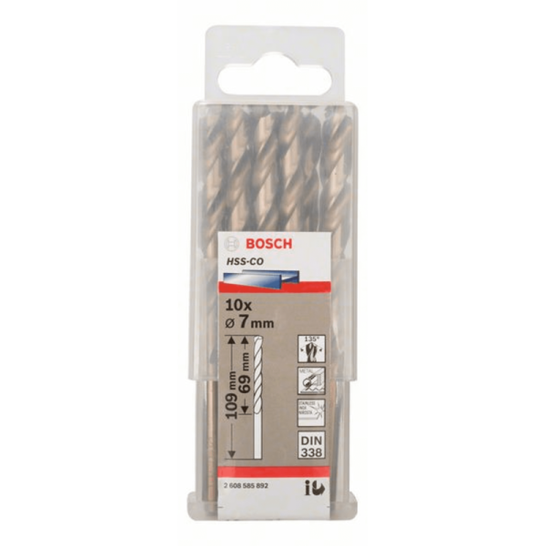 FORET METAL 7MM HSS-CO 10P BOSCH