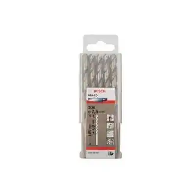 LOT DE 10 FORETS À MÉTAUX 7.5MM HSS-CO BOSCH BOSCH - 1