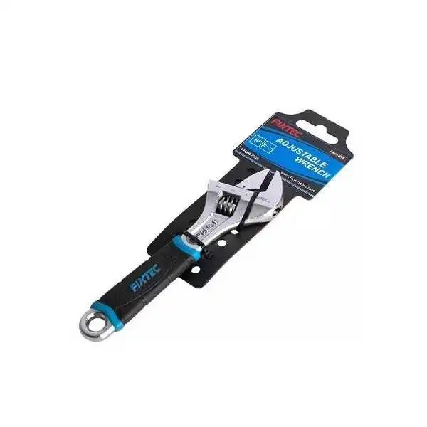 CLÉ À MOLETTE 24MM L160MM MANCHE PLASTIQUE FIXTEC