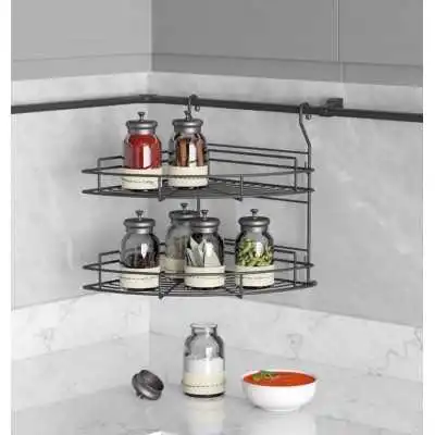 ÉTAGÈRE D'ANGLE À DEUX NIVEAUX S-4009-A STARAX STARAX - 1 ÉTAGÈRE D'ANGLE À DEUX NIVEAUX S-4009-A STARAX STARAX - 1