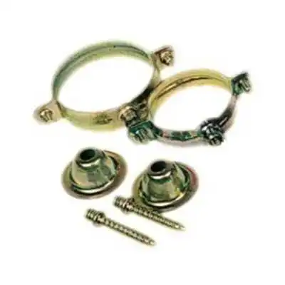 LOT DE 5 COLLIERS Ø40MM AVEC ROSACE BRICOLA - 1