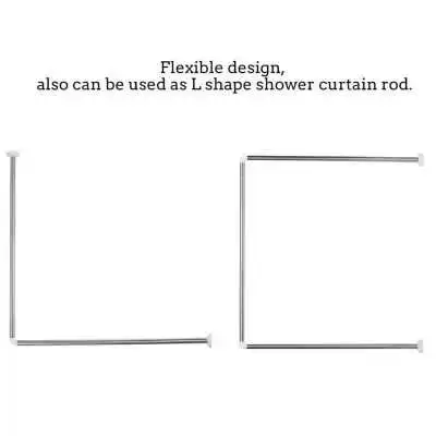 TRINGLE RIDEAUX DE DOUCHE EN ACIER INOXYDABLE 80*80*80CM  - 4
