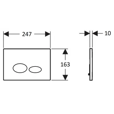 PLAQUE DE DÉCLENCHEMENT DROP BRONZE CREAVIT CREAVIT - 2