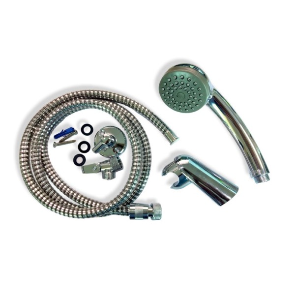 KIT DOUCHETTE ANTICALCAIRE CHROME SOPAL