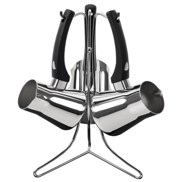 SÉRIE DE 3 POT DE CAFÉ TURC ( ZAZOUA) EN INOX 18/10 TEM