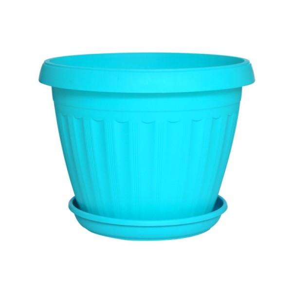 BAC À PLANTE 45CM  AVEC PLATEAU VERT BOGA SOTUFAB PLAST