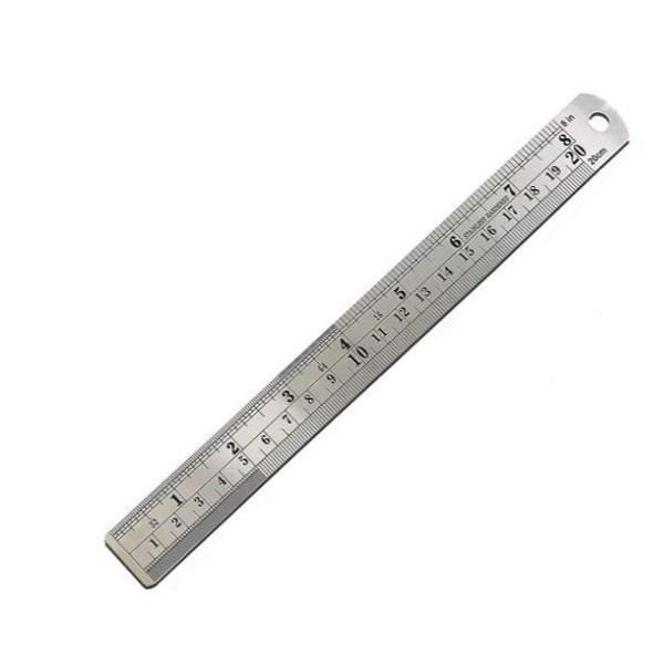 RÈGLET EN ACIER INOXYDABLE 20CM