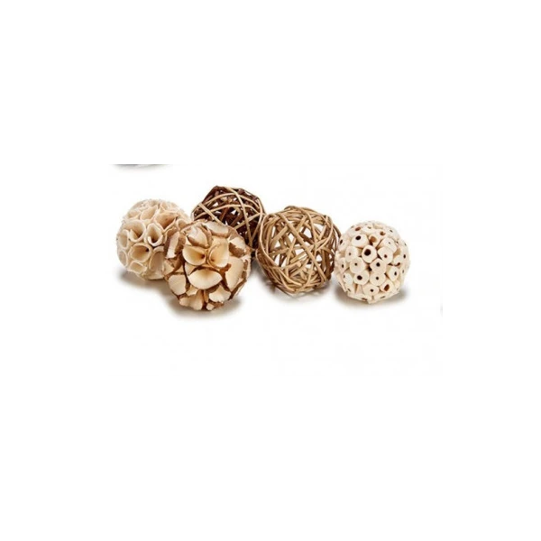 LOT DE 5 BOULES DECORATIVE GIFTDECOR