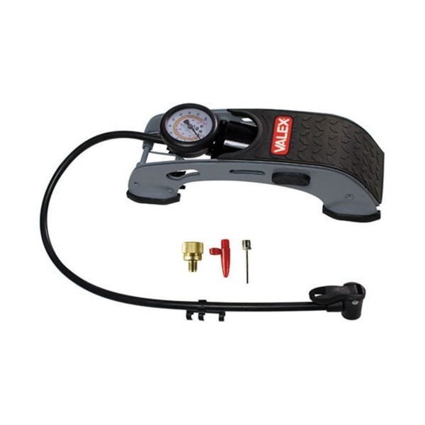 POMPE DE GONFLAGE À PIED AVEC MANOMÈTRE VALEX