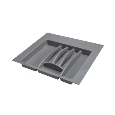 RANGE COUVERTS EN PLASTIQUE GRIS 53*48CM UP - 1