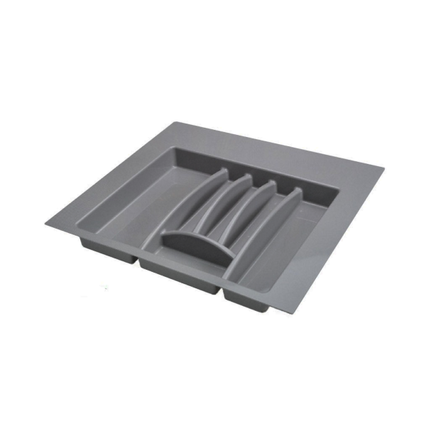 RANGE COUVERTS EN PLASTIQUE GRIS 53*48CM UP