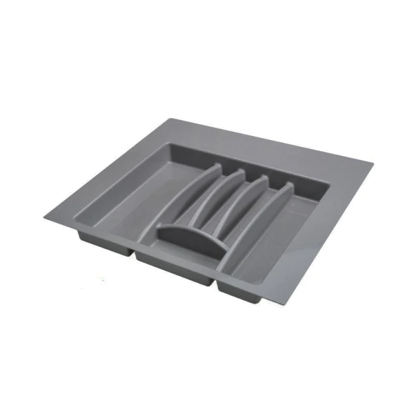 RANGE COUVERTS EN PLASTIQUE GRIS 53*48CM UP