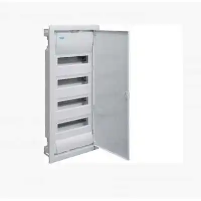 COFFRET ENCASTRÉ 48 MODULES 4/R PORTE BLANCHE HAGER HAGER - 1