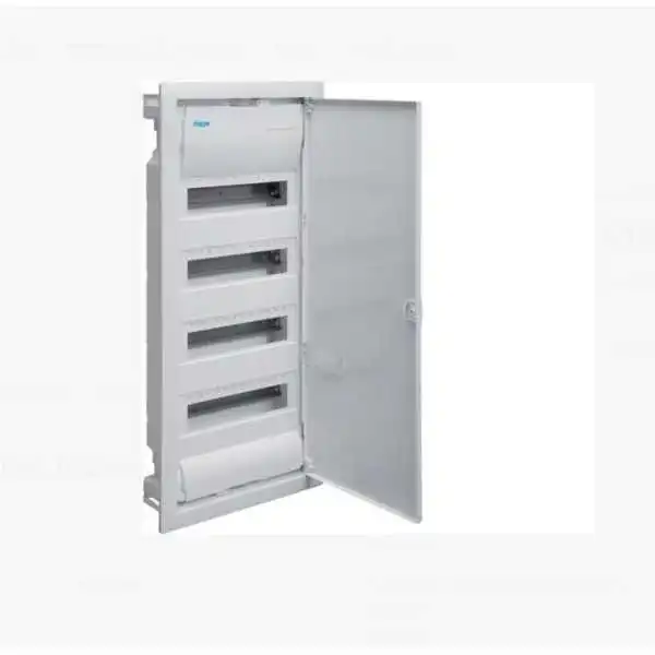 COFFRET ENCASTRÉ 48 MODULES 4/R PORTE BLANCHE HAGER