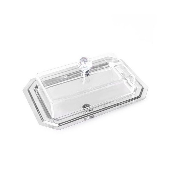 PLATEAU RECTANGULAIRE EN INOX 18/10 25*17CM AVEC CLOCHE MAMINOX