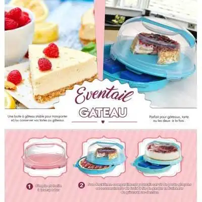 BOITE À GÂTEAU DOUBLE EN PLASTIQUE SOTUFAB PLAST SOTUFAB PLAST - 3 BOITE À GÂTEAU DOUBLE EN PLASTIQUE SOTUFAB PLAST SOTUFAB PLAST - 3