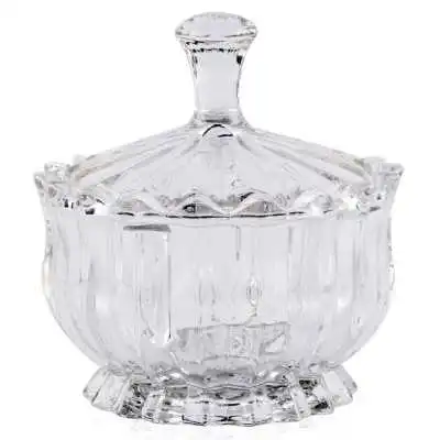 BONBONNIÉRE PERLA EN VERRE 10CM AZUR - 1