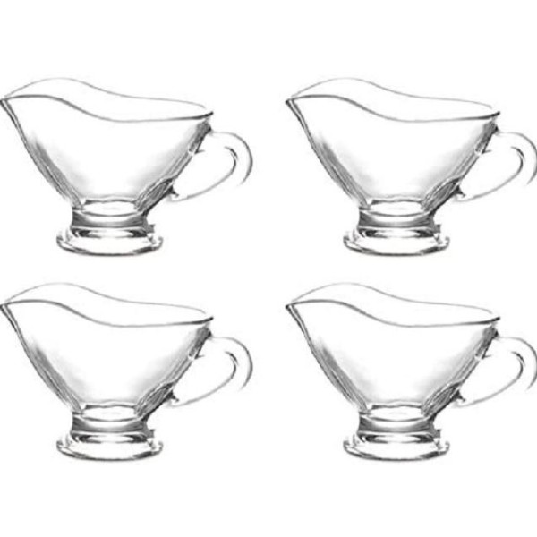 LOT DE 4 MINI SAUCIÈRE EN VERRE TRANSPARENT 50ML COK