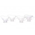 LOT DE 4 MINI SAUCIÈRE EN VERRE TRANSPARENT 50ML COK  - 2