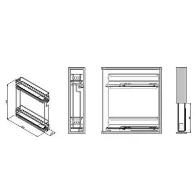 PORTE BOUTEILLE 15CM ELQHMP152DX VIBO VIBO - 3