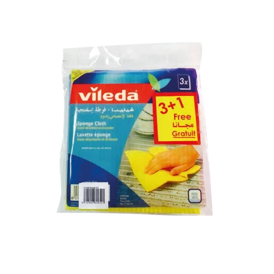 LOT DE 3 LAVETTES ÉPONGE AVEC 1 GRATUITE VILEDA VILEDA - 1