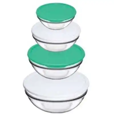 LOT DE 4 BOÎTES DE CONSERVATION EN VERRE PASABAHCE pasabahce - 1