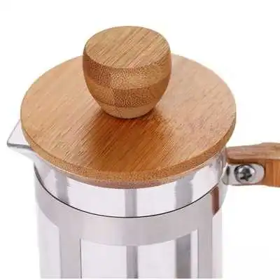 CAFETIÈRE À PISTON EN VERRE/BOIS 800ML YITIAN - 4