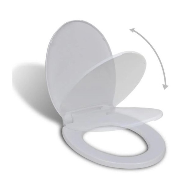 ABATTANT AVEC SYSTÉME SOFTCLOSE EN ABS BLANC STAR SANITAIRE