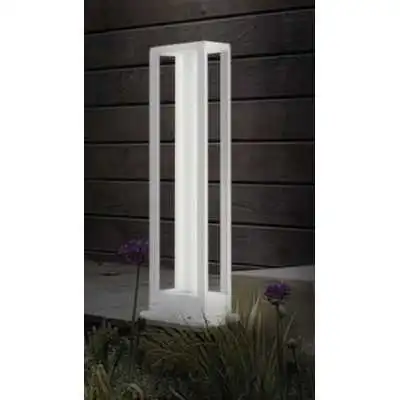 POTELET LED EXTÉRIEUR 2*3W/IP54 LUMIÈRE JAUNE H 60CM BLANC EKOLED EKOLED - 1