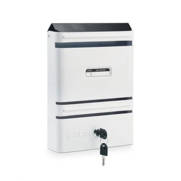 BOÎTE AUX LETTRES EN MÉTAL AVEC DEUX CLÉ 26.5*19*5CM SGS