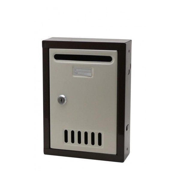 BOÎTE AUX LETTRES EN MÉTAL AVEC DEUX CLÉ 26*20*7CM SGS