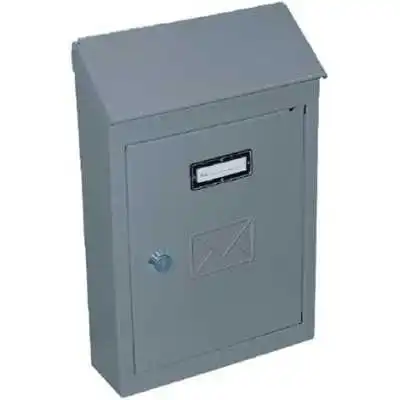 BOÎTE AUX LETTRES EN MÉTAL AVEC DEUX CLÉ 30*20*6CM GRIS - 1