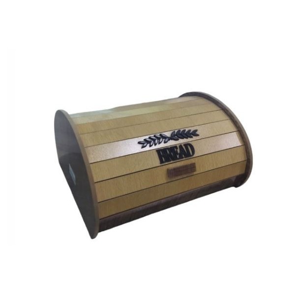 PORTE PAIN EN BOIS MDF AVEC COUVERCLE COULISSANT