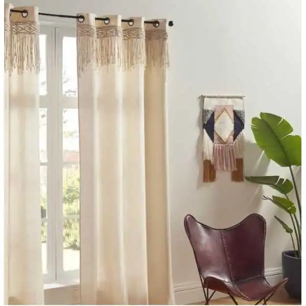 RIDEAU "RITUALITY" EN MACRAMÉ 140X260CM ATMOSPHERA