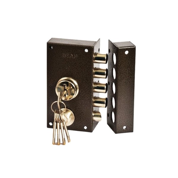 SERRURE EN APPLIQUE 6710HS SATIN STAP