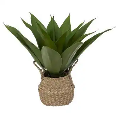 AGAVE ARTIFICIELLE POT EN ROSEAU H 48CM ATMOSPHERA ATMOSPHERA - 1