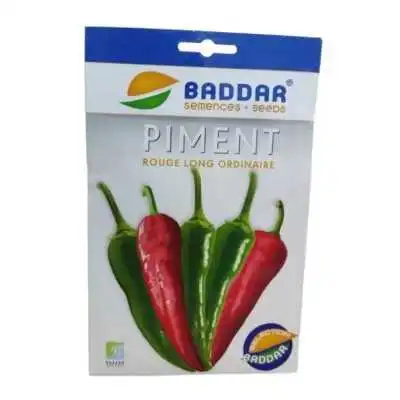 SEMENCES DE PIMENT ROUGE LONG ORDINAIRE BADDAR BADDAR - 1 SEMENCES DE PIMENT ROUGE LONG ORDINAIRE BADDAR BADDAR - 1