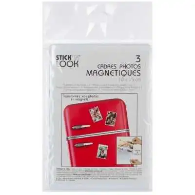 LOT DE 3 CADRES PHOTO "MAGNET" 10x15CM TRANSPARENT ATMOSPHERA ATMOSPHERA - 1
