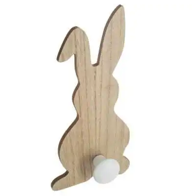 PATÈRE ENFANT "LAPIN" EN BOIS BLANC 14X30 CM ATMOSPHERA ATMOSPHERA - 1