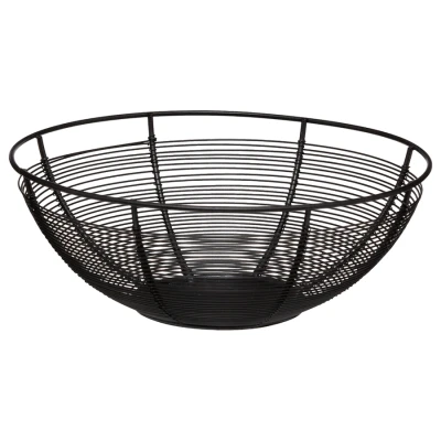 CORBEILLE EN FER Ø22CM NOIR 5FIVE 5 FIVE - 1