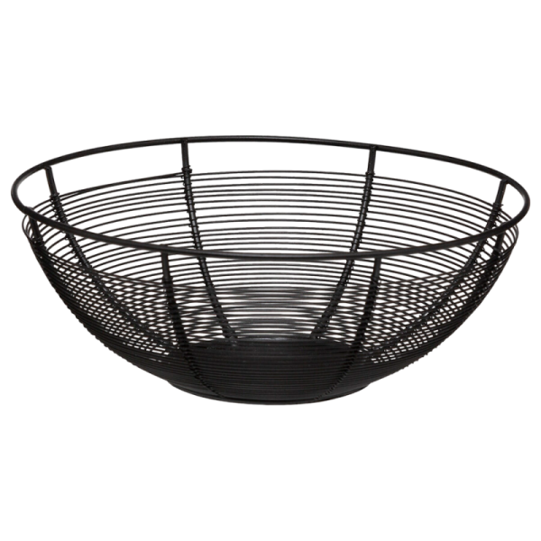 CORBEILLE EN FER Ø22CM NOIR 5FIVE