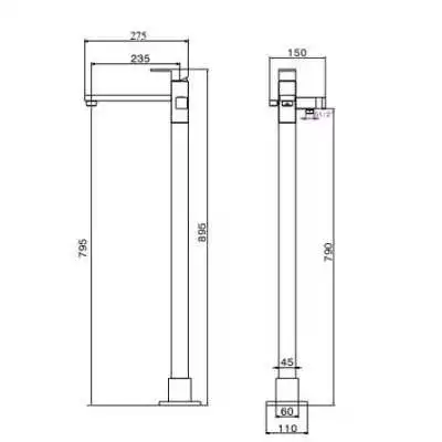 MITIGEUR DE BAIN-DOUCHE SUR PIED EL-JEM SOPAL SOPAL - 2