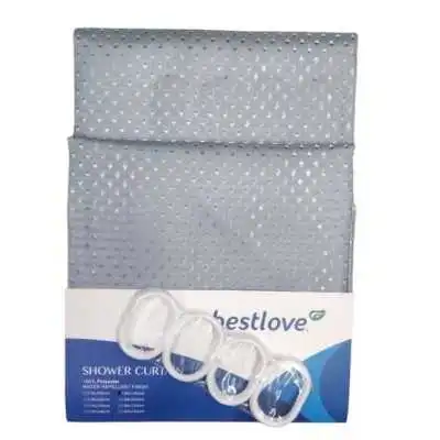 RIDEAU DE DOUCHE UNI 180*180CM BESTLOVE - 1