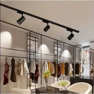 RAIL DE PROJECTEUR APPARENT 2M NOIR EKOLED EKOLED - 1