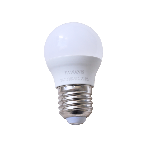 LAMPE LED SHÉRIQUE 5W E27 LUMIÉRE JAUNE FAWANIS